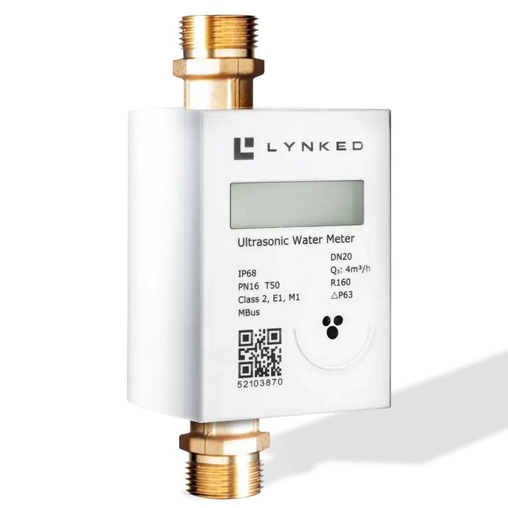 Ultrasonic Water Meter (Brass, Cold, LoRaWAN, 1/2")