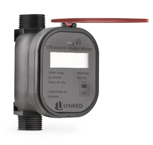 [LYKWU2230H-20] Ultrasonic Water Meter (Composite material, Hot (T90), M-Bus, 3/4") - LYKWU2230H-20